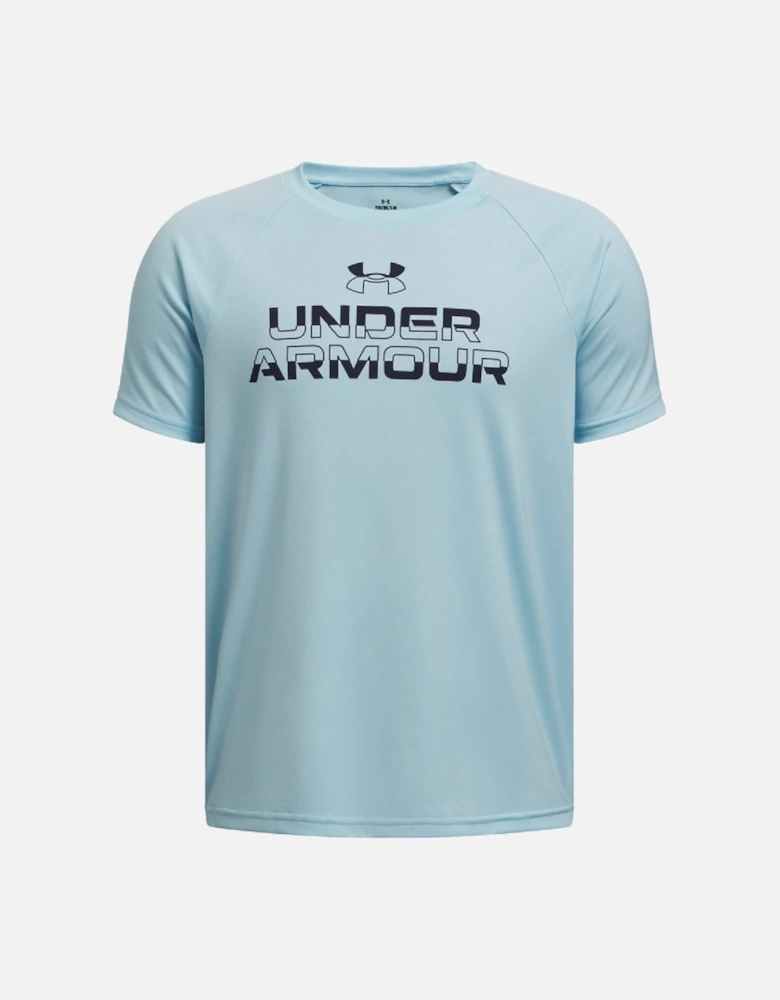 Juniors Tech Split Wordmark T-Shirt