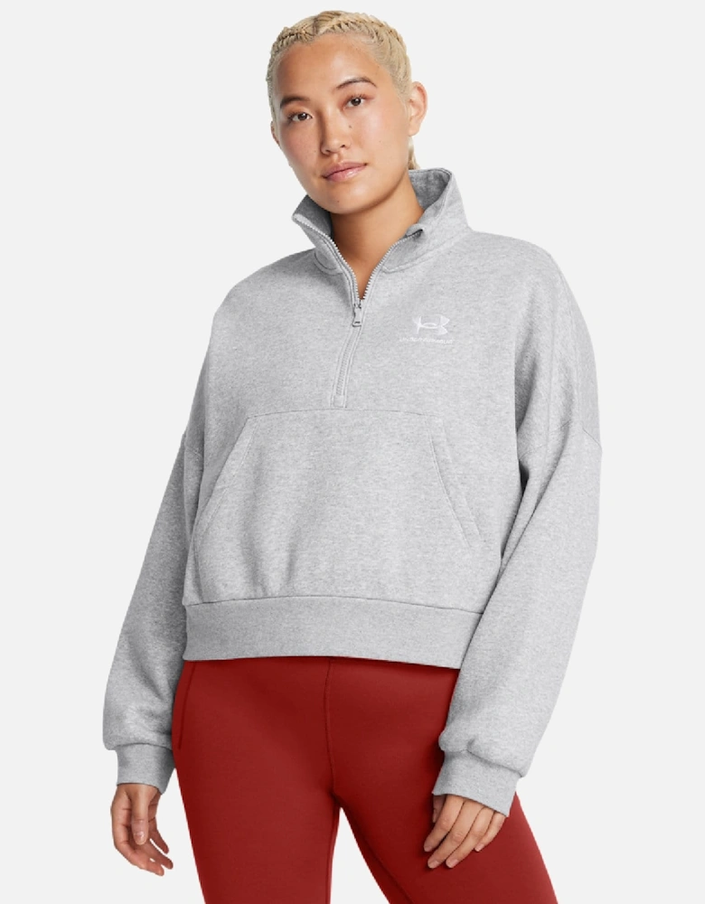 Icon Fleece Oversized 1/2 Zip Top