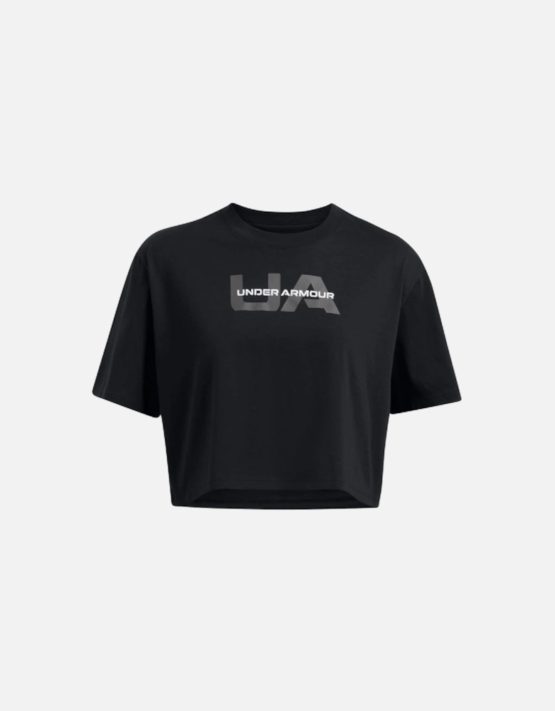 Boxy Crop Branded T-Shirt