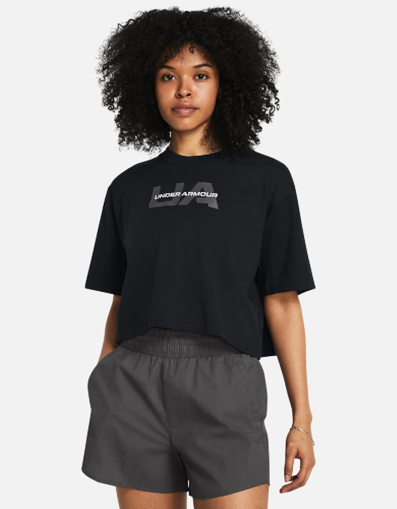 Boxy Crop Branded T-Shirt