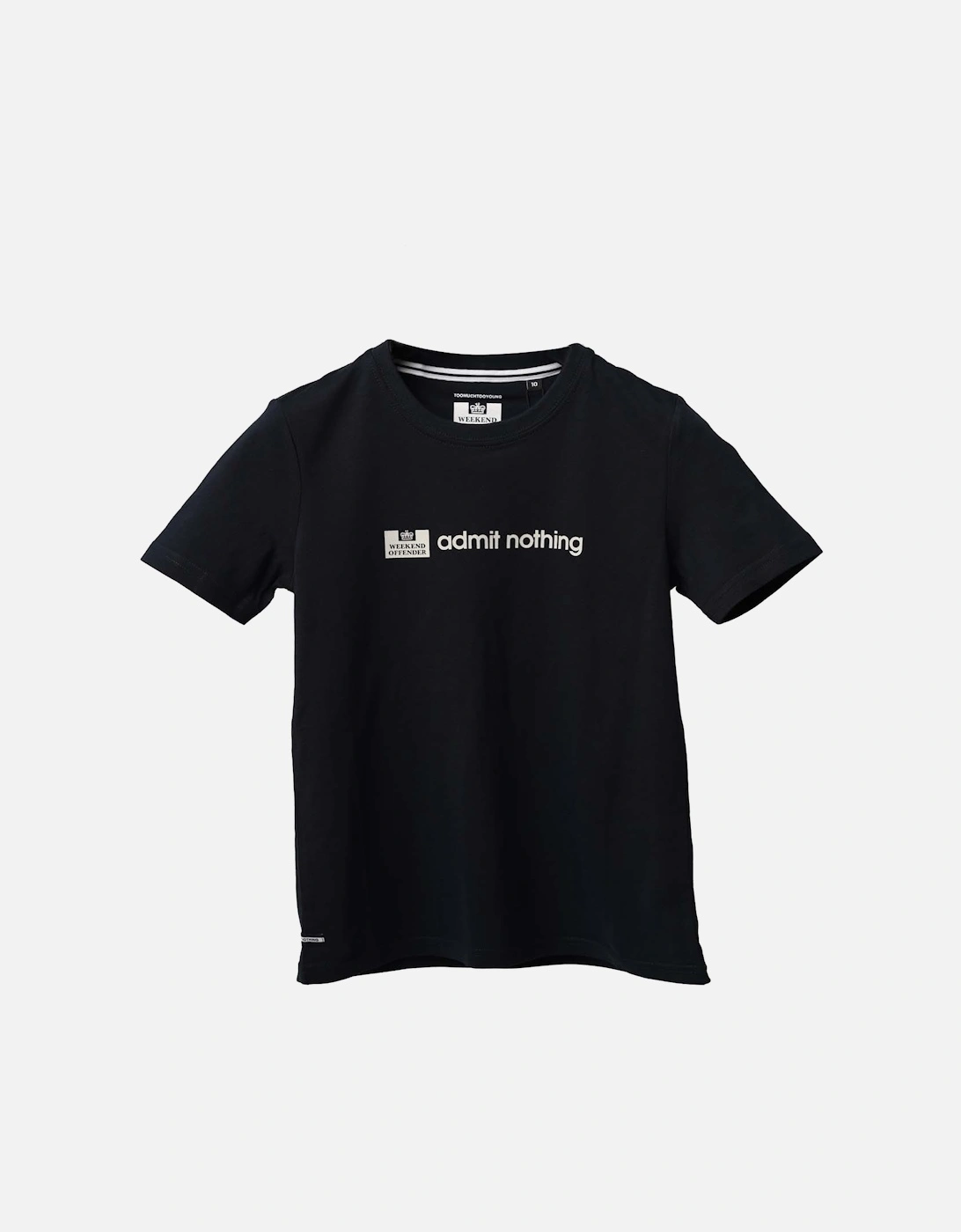 Junior Kids Admit Nothing Graphic T-Shirt, 3 of 2
