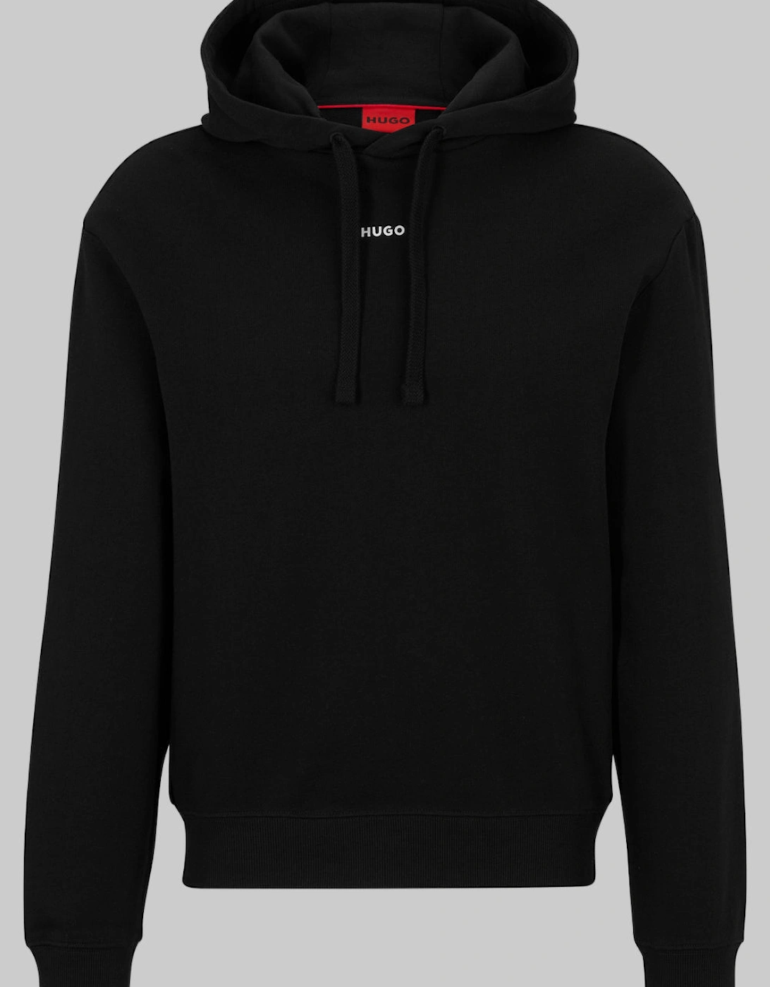 HUGO Dapo Cotton Hoodie, Black, 2 of 1