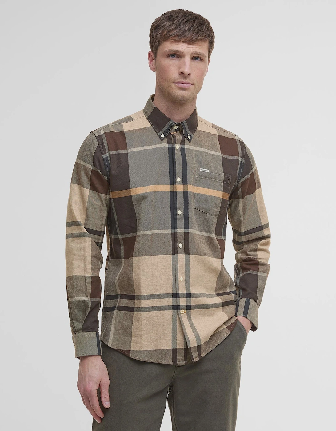 Bearpark Regular Tartan Check Shirt - Brown Autumn Dress, 7 of 6