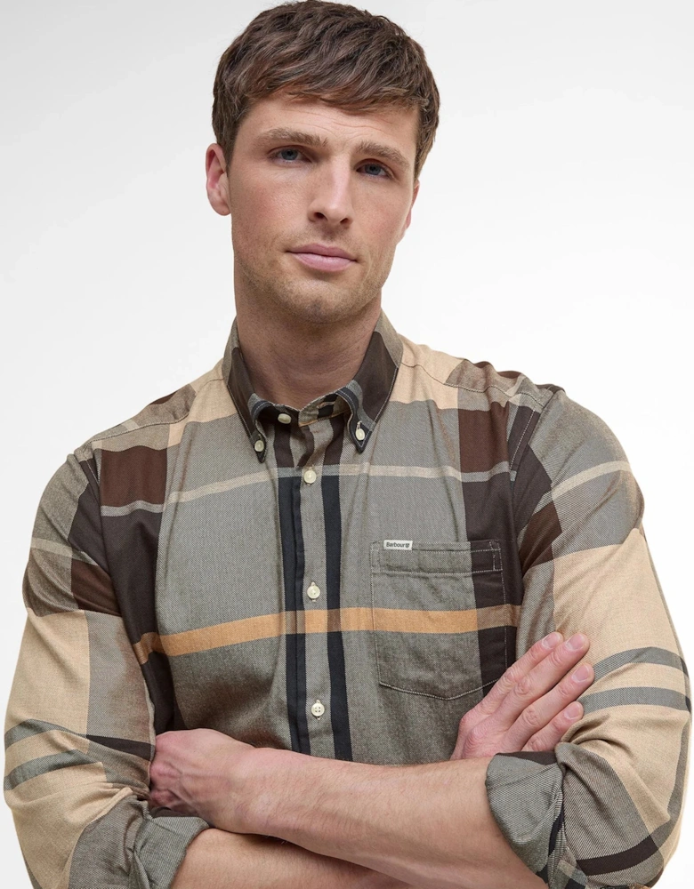 Bearpark Regular Tartan Check Shirt - Brown Autumn Dress