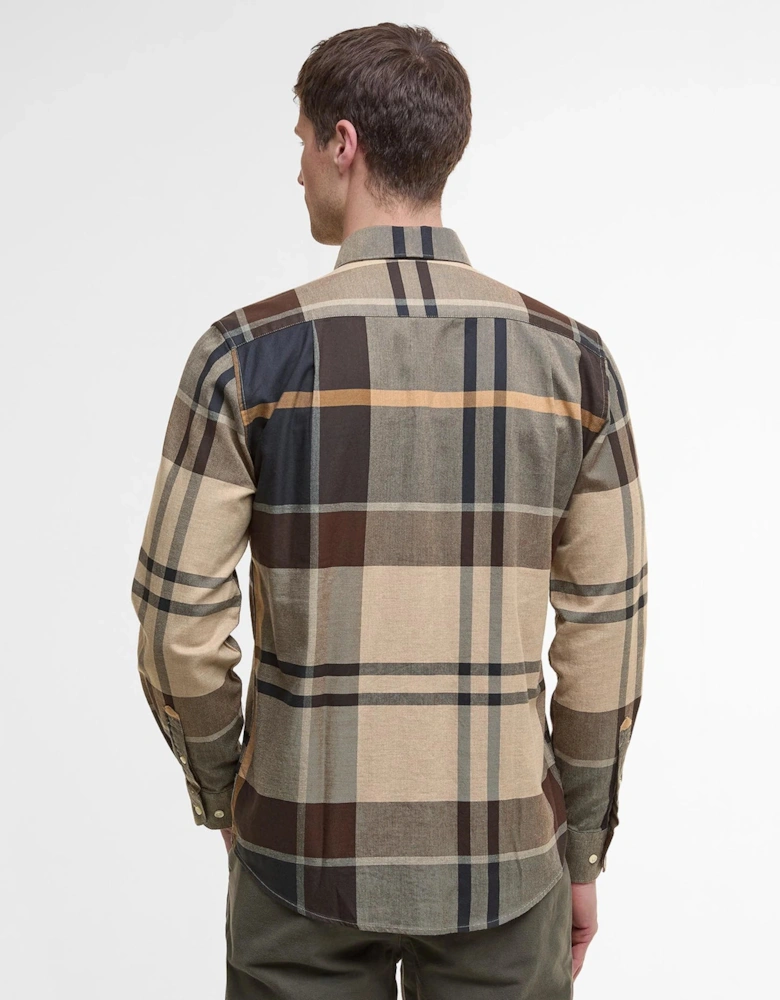 Bearpark Regular Tartan Check Shirt - Brown Autumn Dress