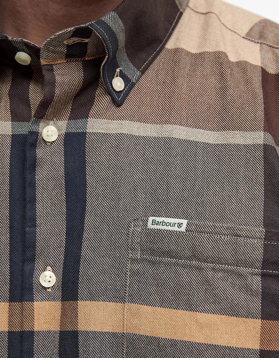 Bearpark Regular Tartan Check Shirt - Brown Autumn Dress