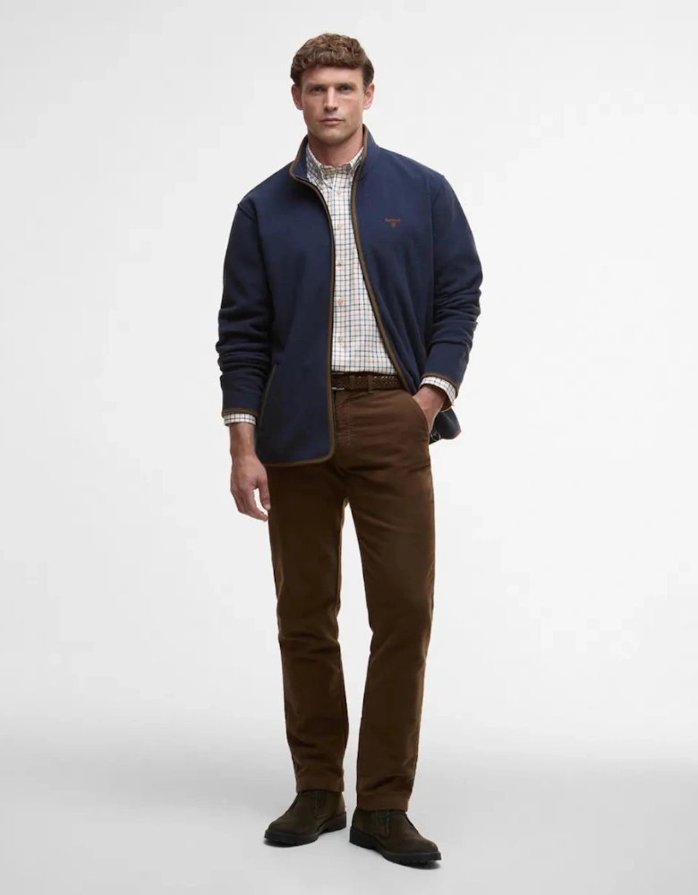 Harwood Zip Through Fleece - Navy Blue