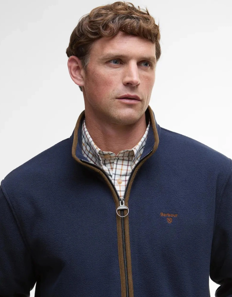 Harwood Zip Through Fleece - Navy Blue