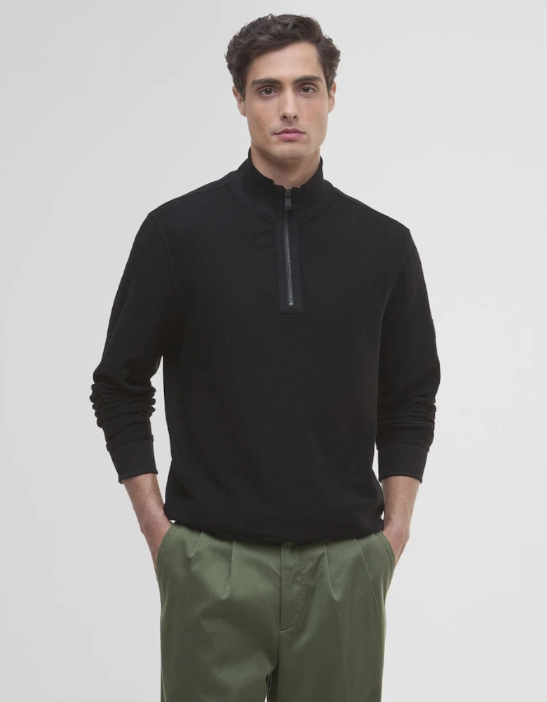 Samuel Half Zip Sweatshirt - Black