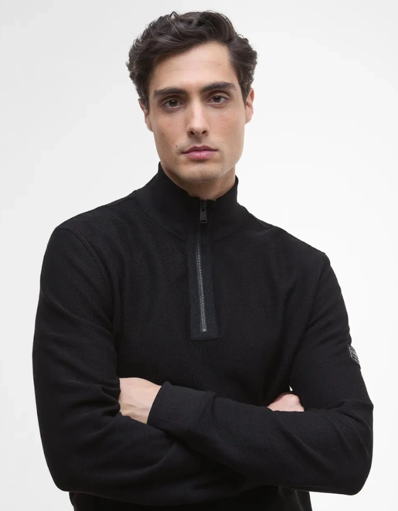 Samuel Half Zip Sweatshirt - Black