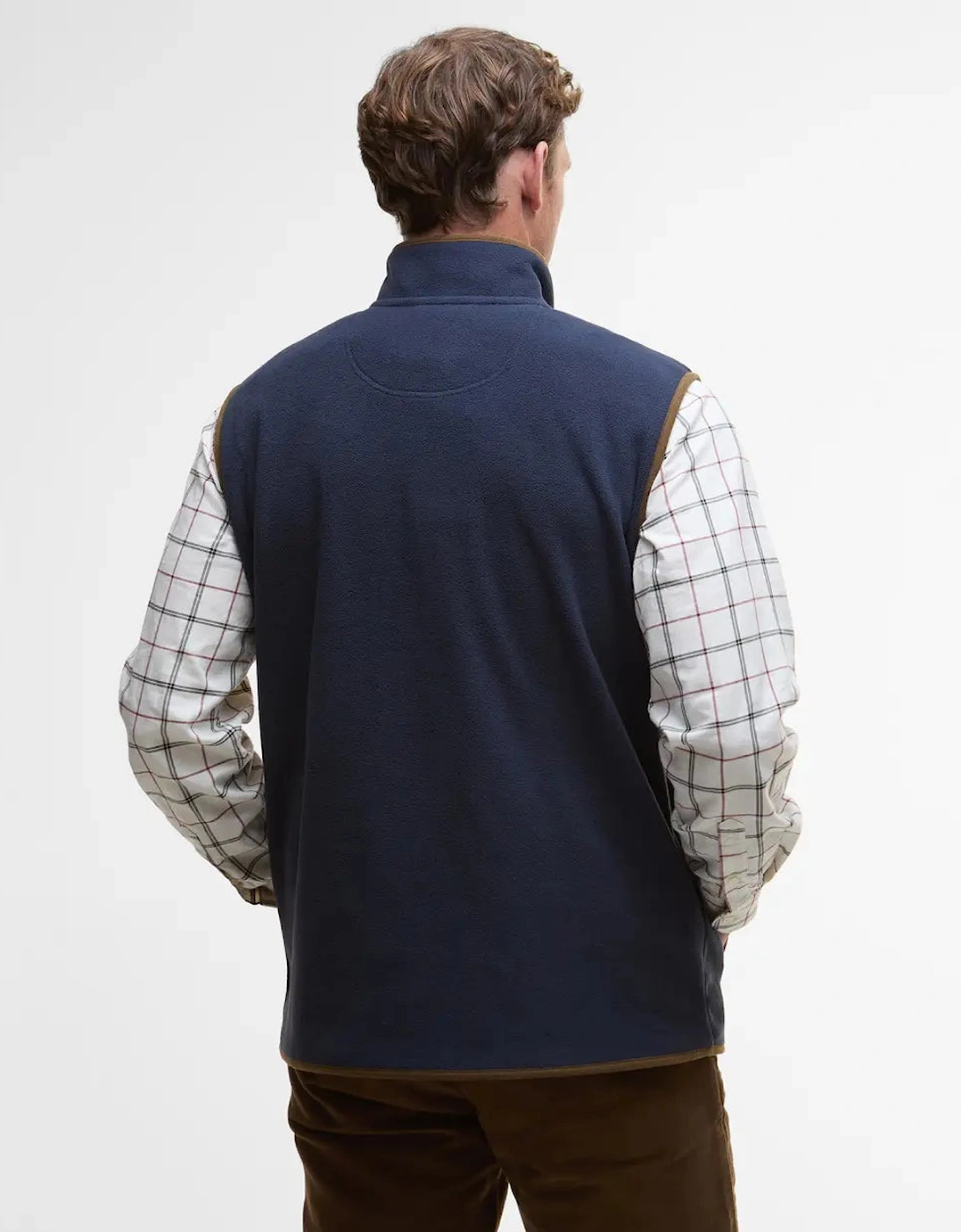 Harwood Half-Zip Fleeced Gilet - Navy Blue