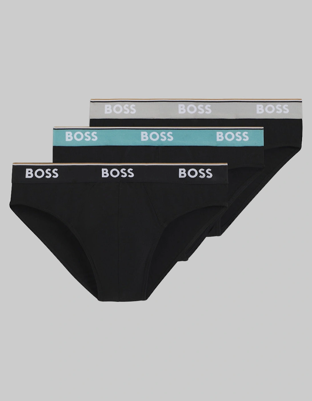 BOSS 3-Pack Power Men's Briefs, Multicolour, 2 of 1