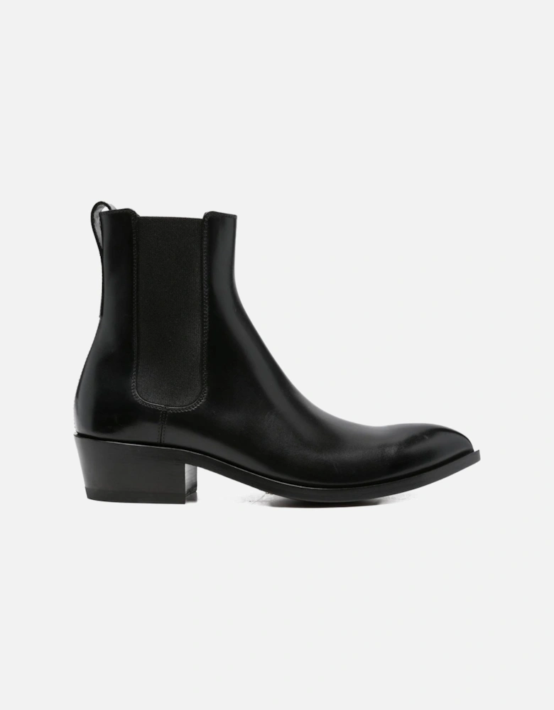 BURNISHED LEATHER CHELSEA BOOTS