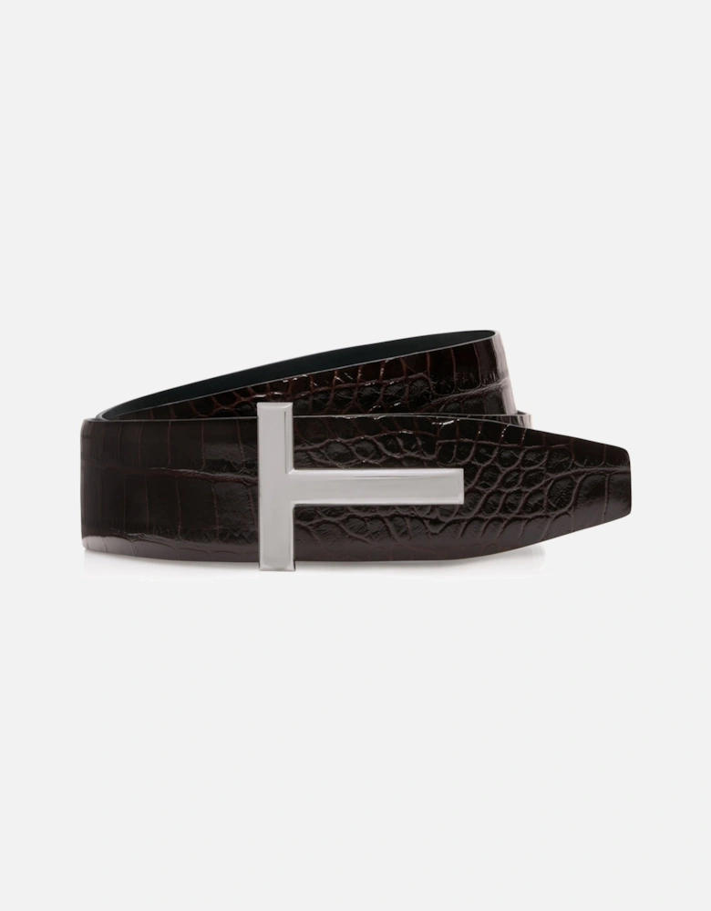 PRINTED CROC REVERSIBLE BELT 40CM
