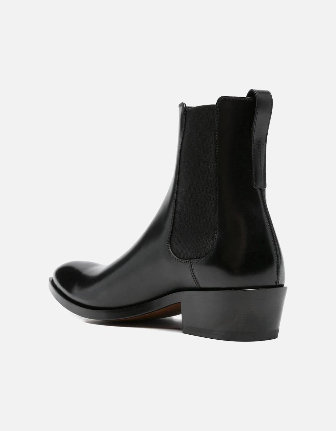 BURNISHED LEATHER CHELSEA BOOTS