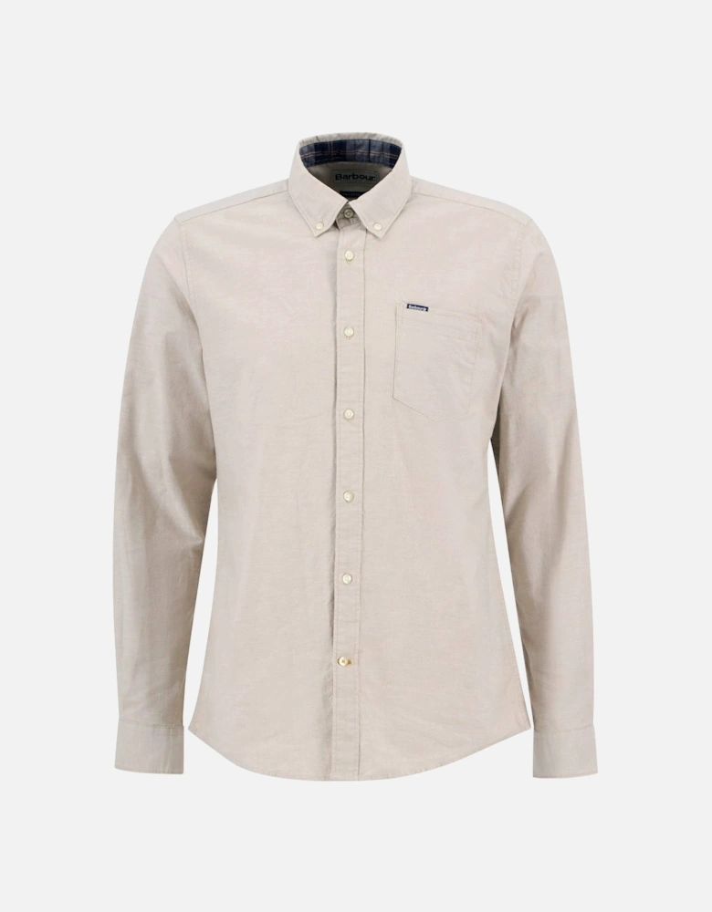 Marsden Tailored Oxford Shirt - Washed Stone
