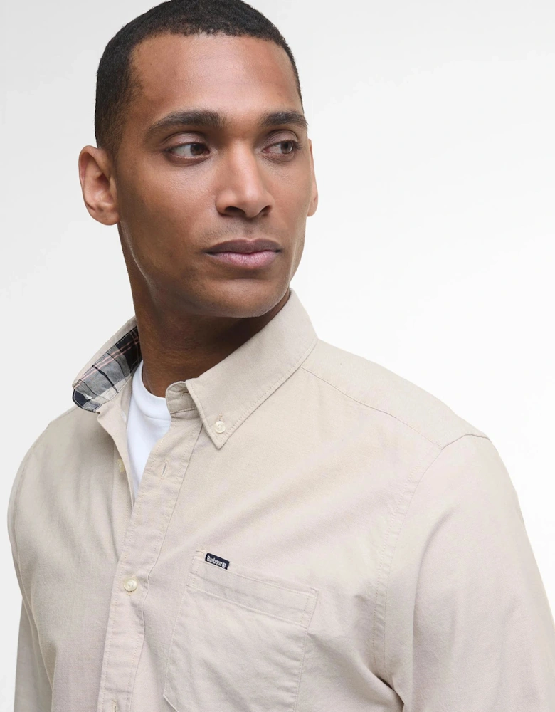 Marsden Tailored Oxford Shirt - Washed Stone