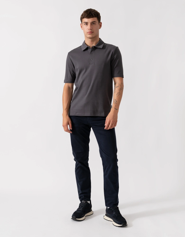 Hunston Mens Short Sleeve Polo Shirt - Slate