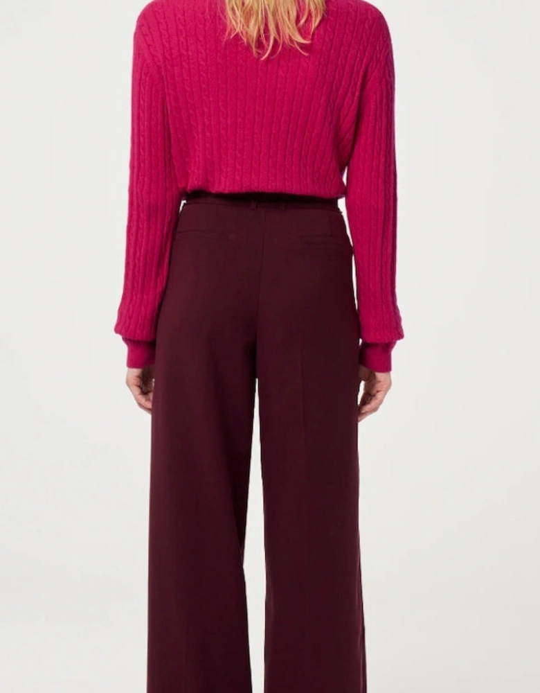 Neslan Trousers Deep Burgundy