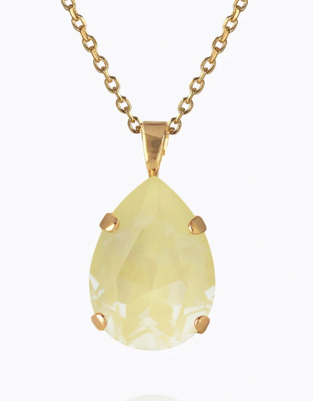 Mini Drop Necklace in Soft Yellow, 2 of 1