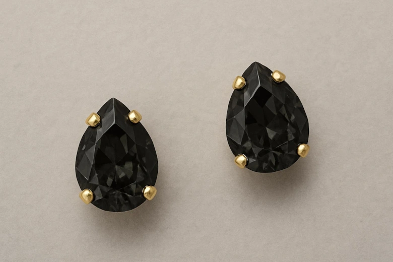 Petite Drop Earrings in Greige