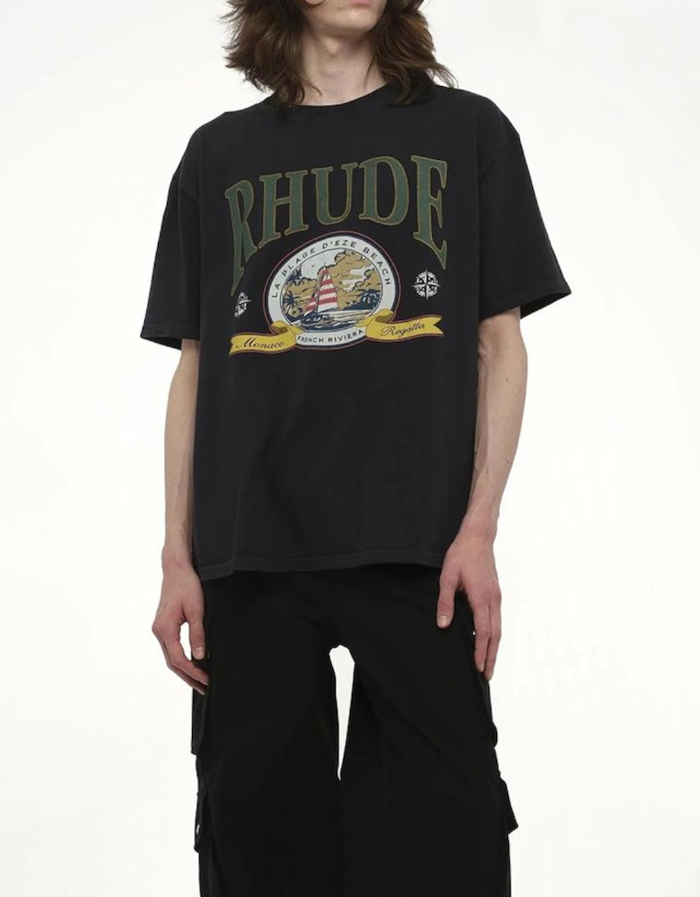 Monaco Regatta T-Shirt in Black