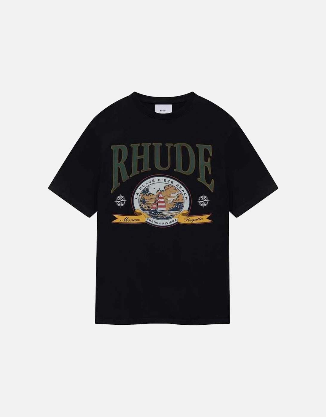 Monaco Regatta T-Shirt in Black, 5 of 4