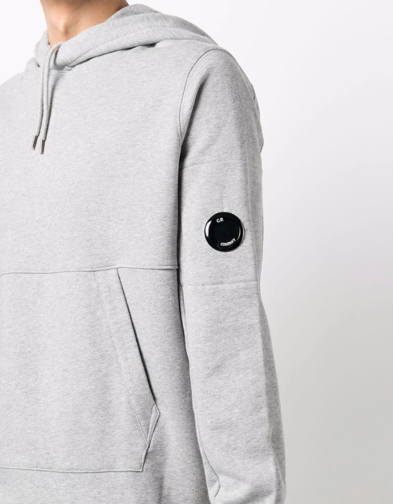 C.P. Company Logo-patch Cotton Hoodie in Grey