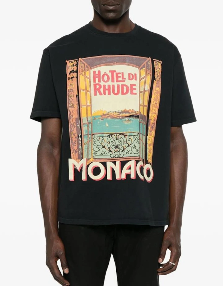 Hotel di Monaco T-Shirt in Black