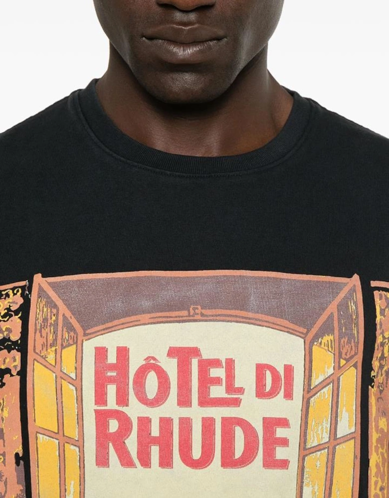 Hotel di Monaco T-Shirt in Black