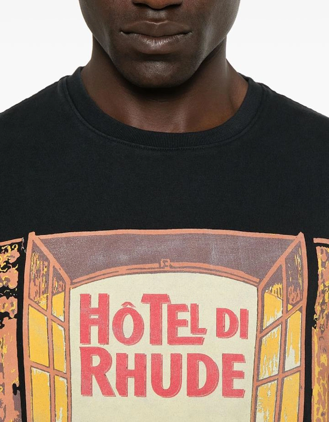 Hotel di Monaco T-Shirt in Black