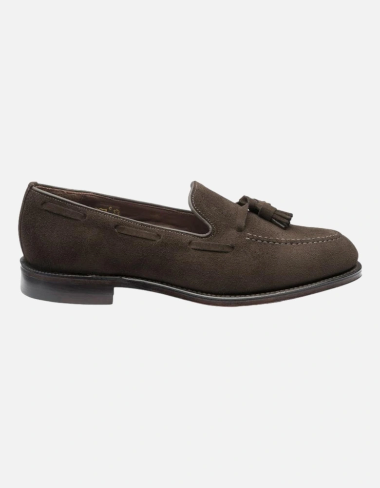 Russel Tassle Loafer Choc Brown Suede