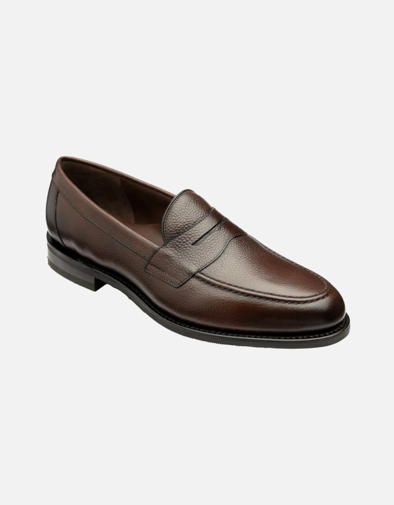 Imperial Saddle Loafer Dark Brown Grain