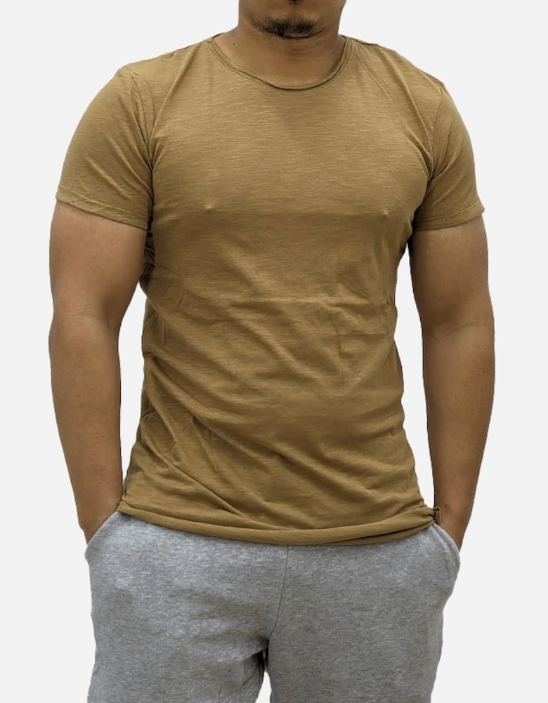 Mens T Shirts Multi Pack Muscle Fit Gym Curve Hem Summer Cotton Longline Tee