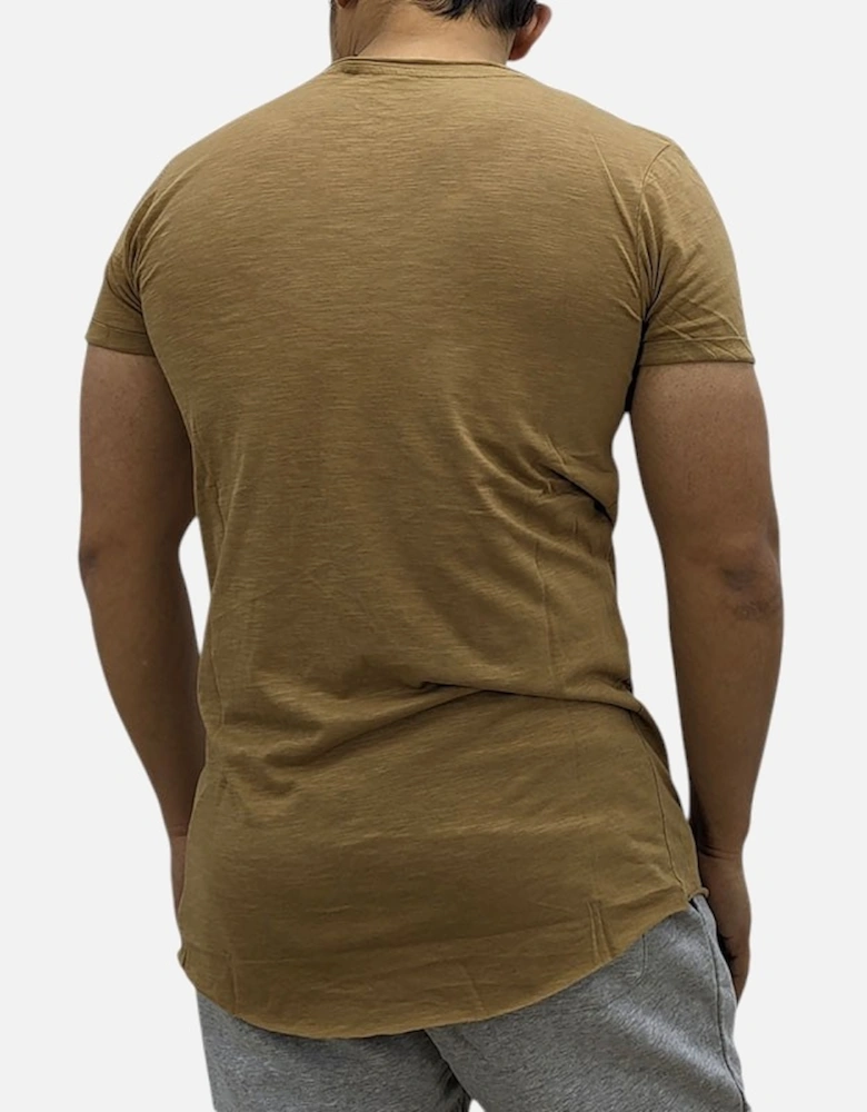 Mens T Shirts Multi Pack Muscle Fit Gym Curve Hem Summer Cotton Longline Tee