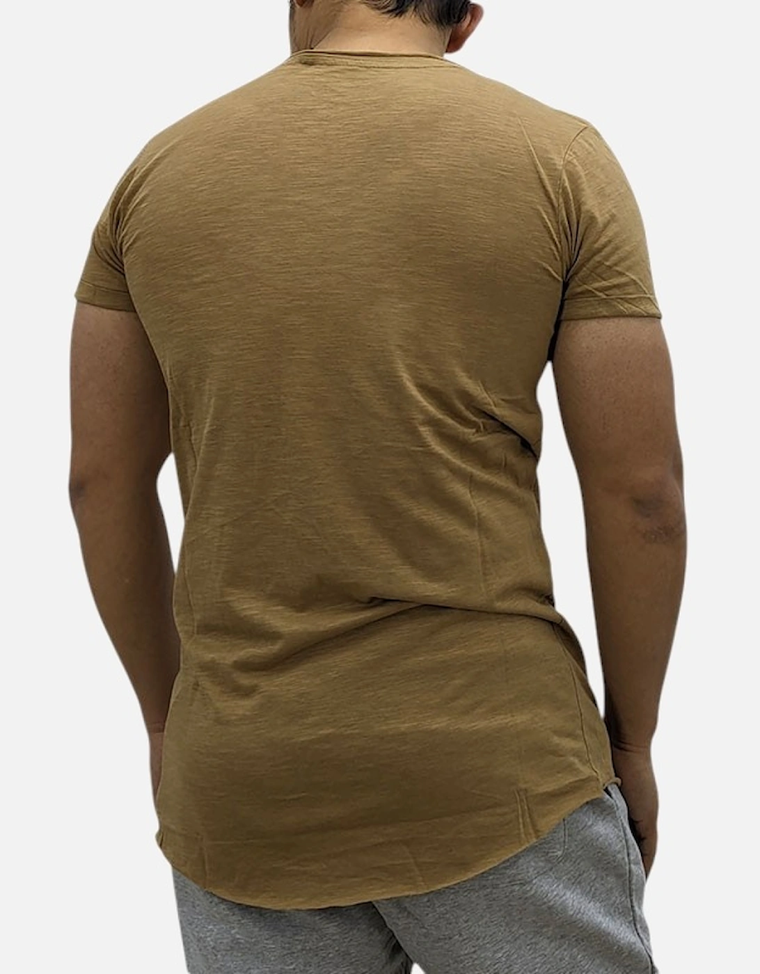 Mens T Shirts Multi Pack Muscle Fit Gym Curve Hem Summer Cotton Longline Tee