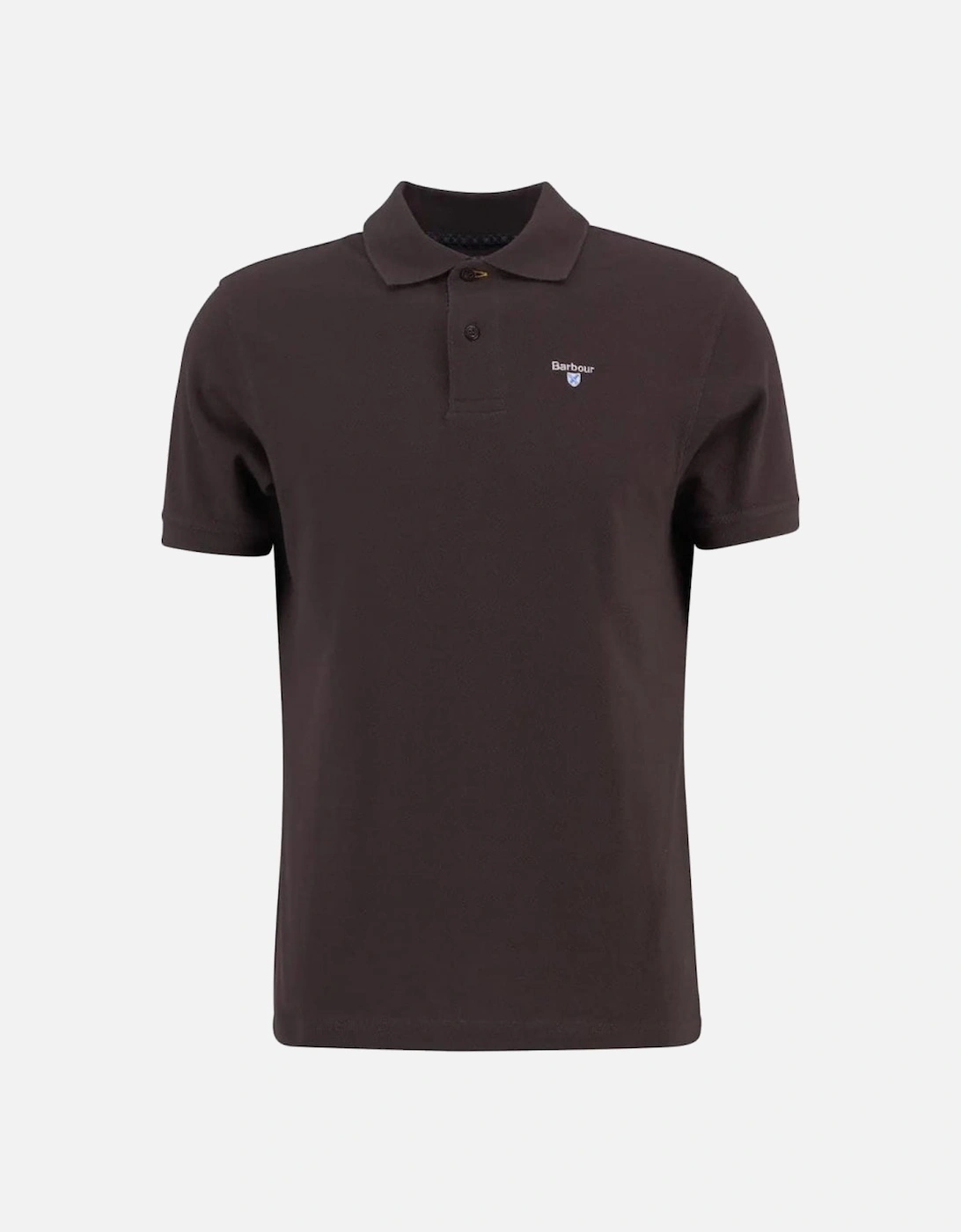 Men's Brown Tartan Pique Polo Shirt, 3 of 2