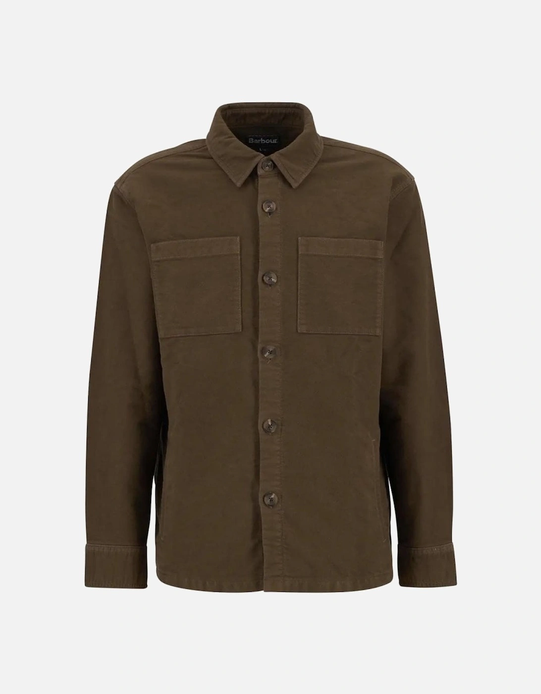 Men's Dark Sand Moleskin Overshirt, 4 of 3