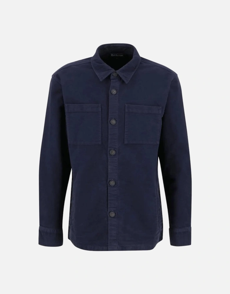 Men's Navy Moleskin Overshirt