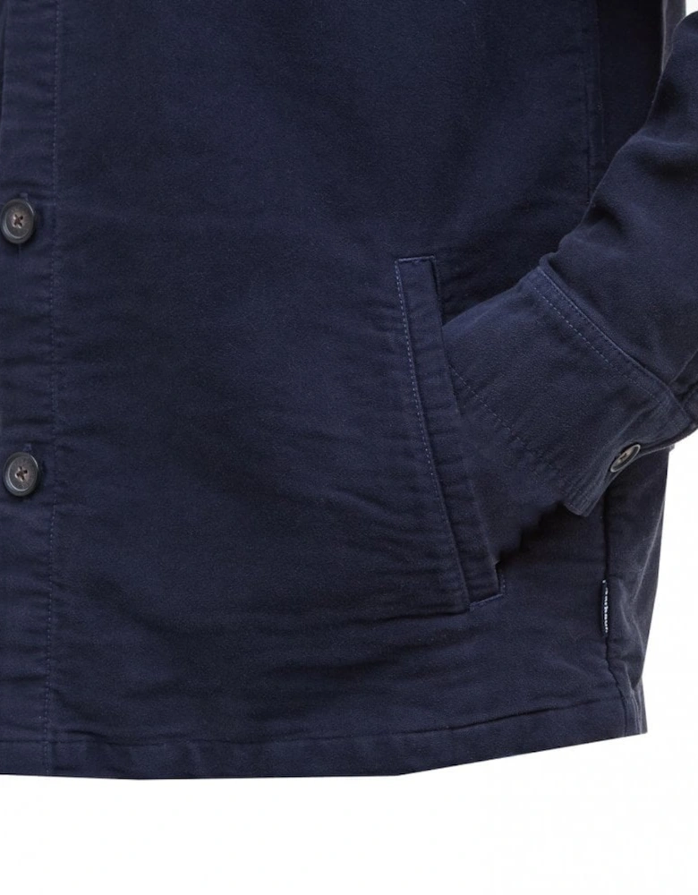 Men's Navy Moleskin Overshirt