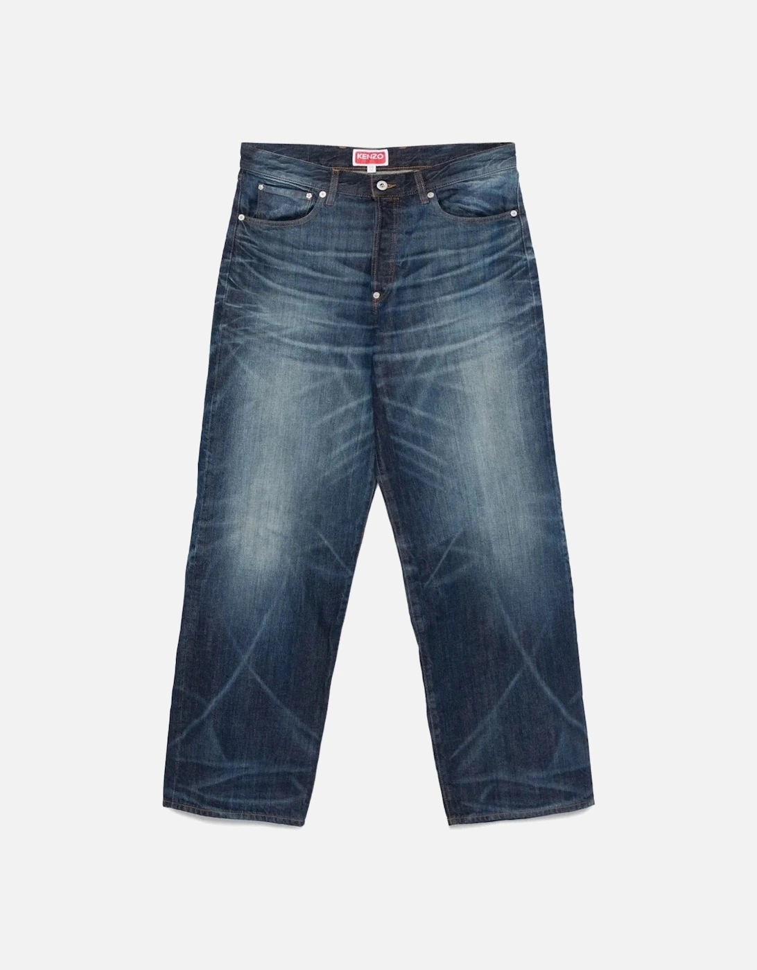 Turn Up Wide Fit Jeans Blue, 6 of 5