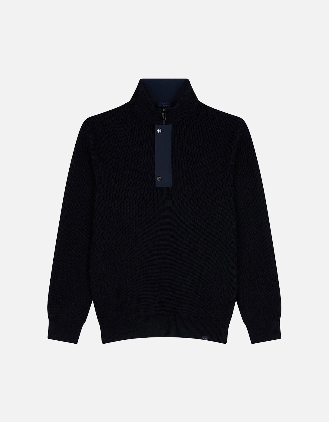 MOON BADGE ZIP SWATER, 6 of 5