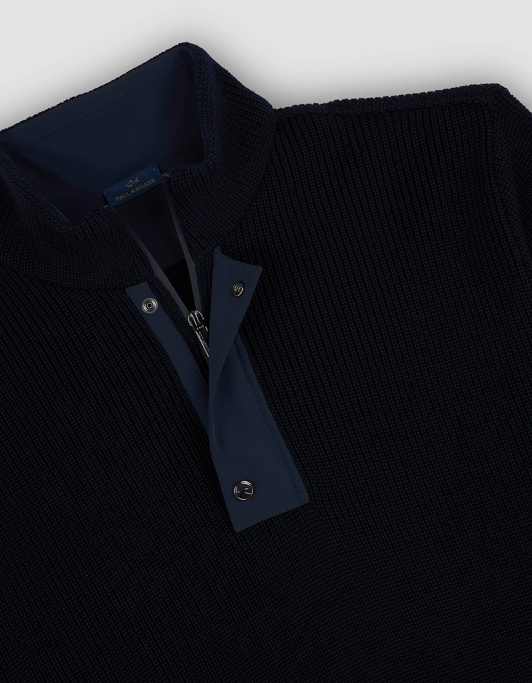 MOON BADGE ZIP SWATER