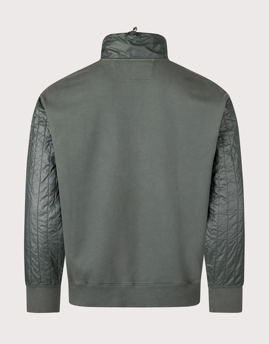 Diagonal Raised Fleece Quarter Zip Sweatshirt