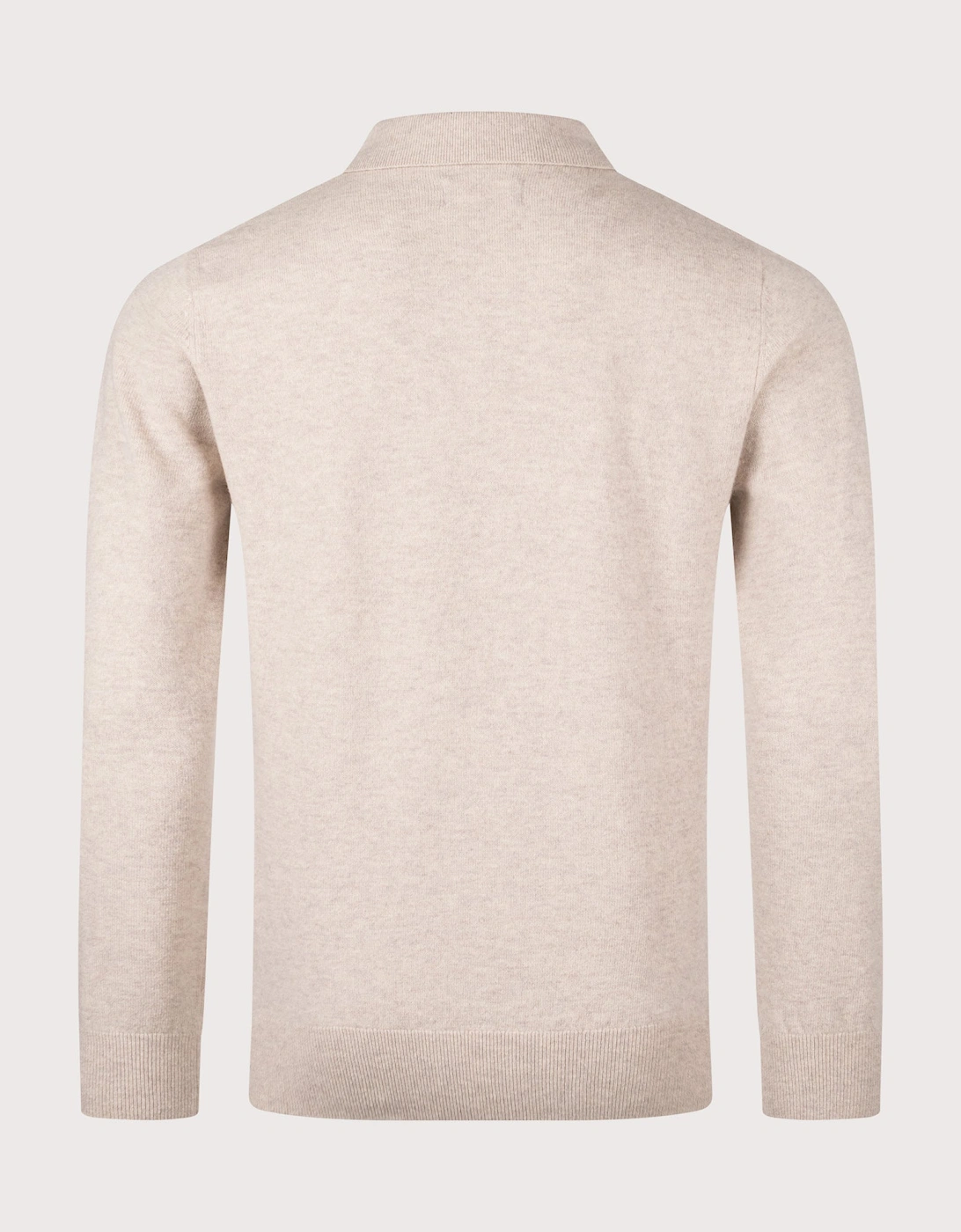 Hutherston Knitted Long Sleeve Polo Shirt