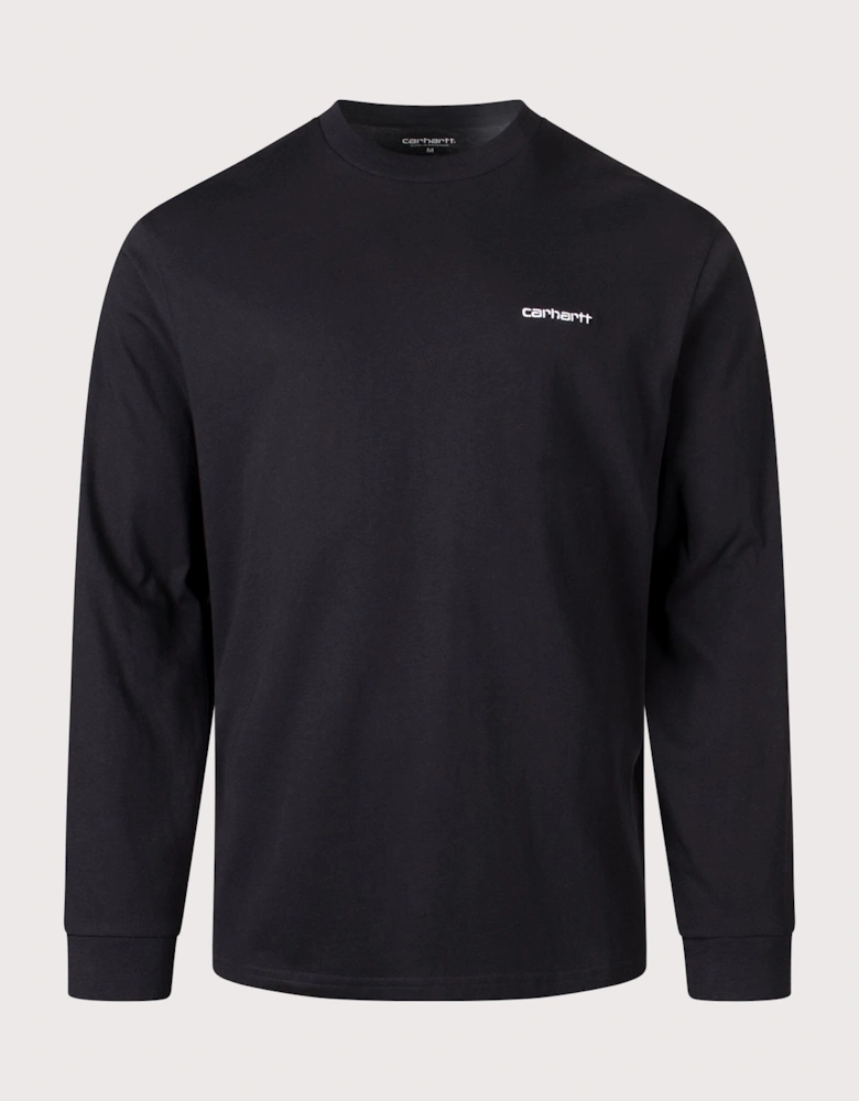 Relaxed Fit Embroidery Long Sleeve T-Shirt