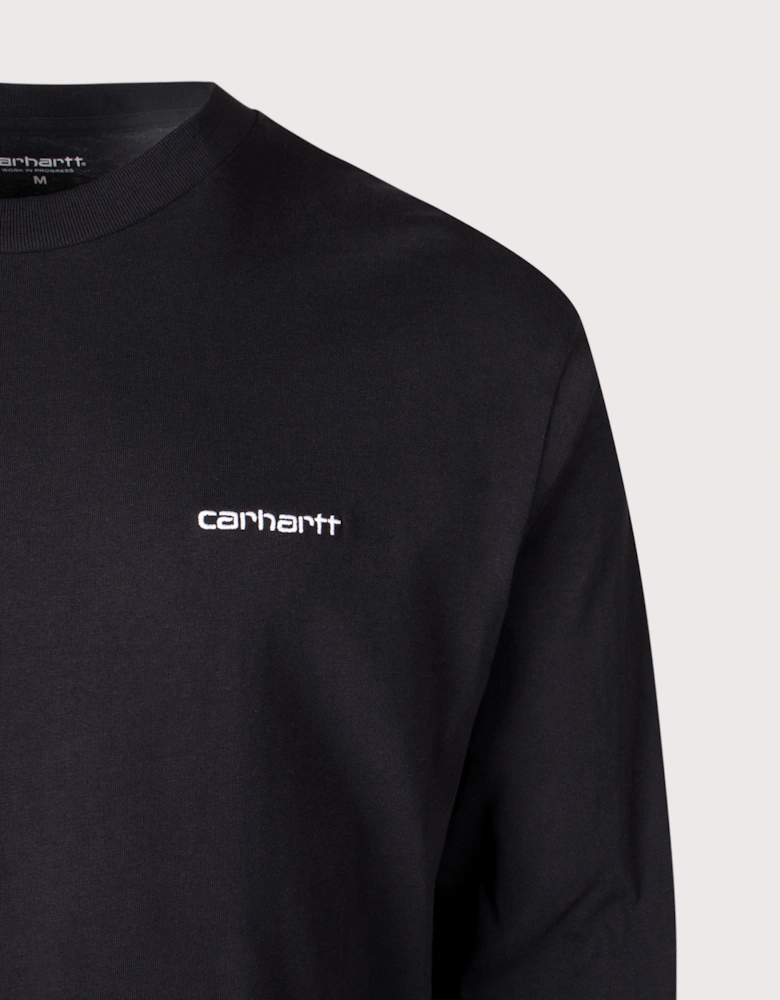 Relaxed Fit Embroidery Long Sleeve T-Shirt
