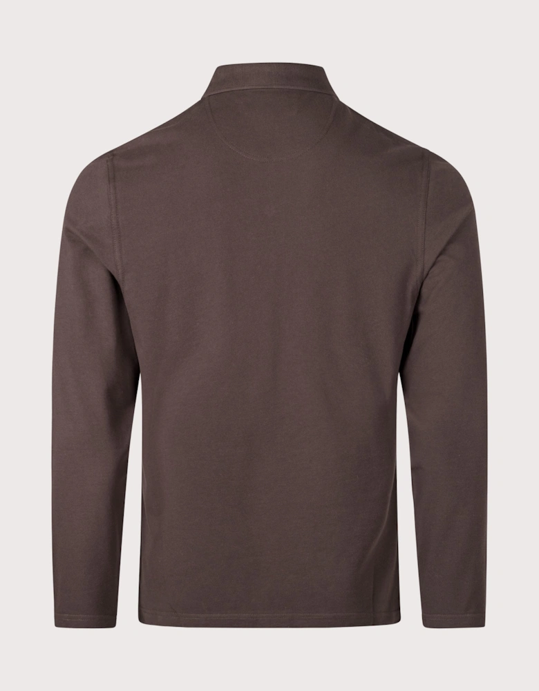 Blaine Tailored Long Sleeve Polo Shirt