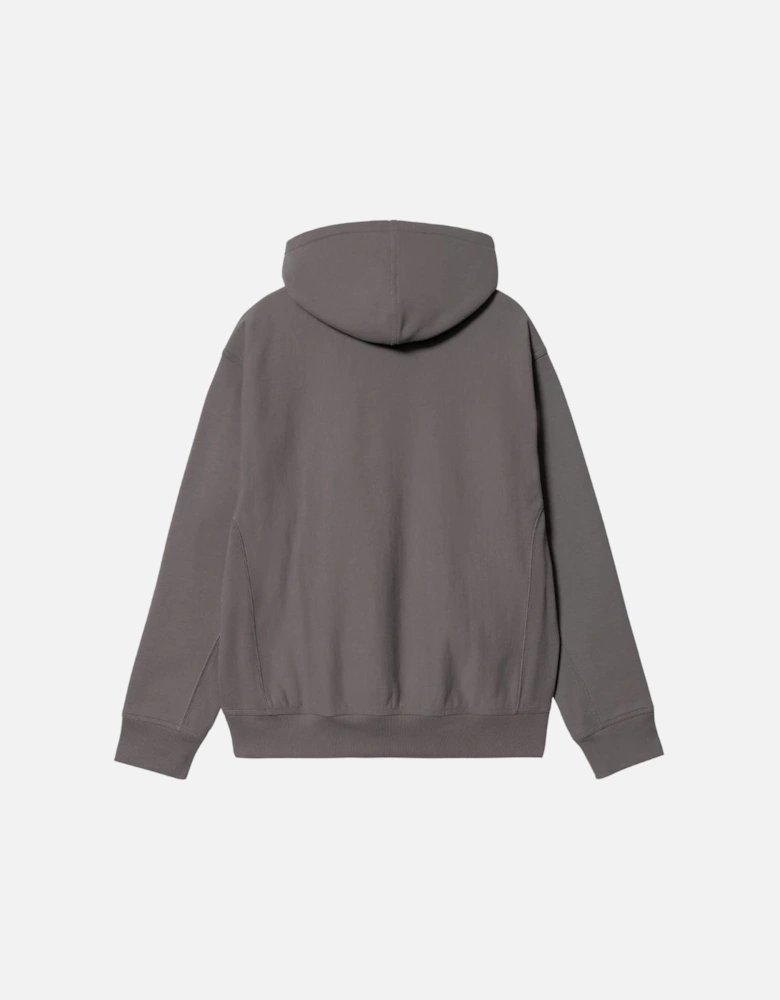 Hooded American Script Sweatshirt - Porphyry