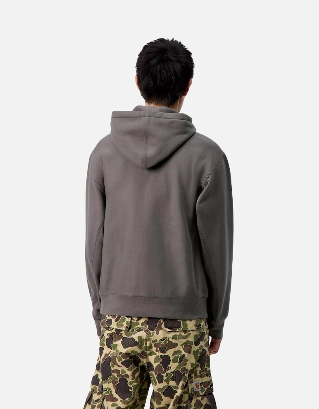 Hooded American Script Sweatshirt - Porphyry